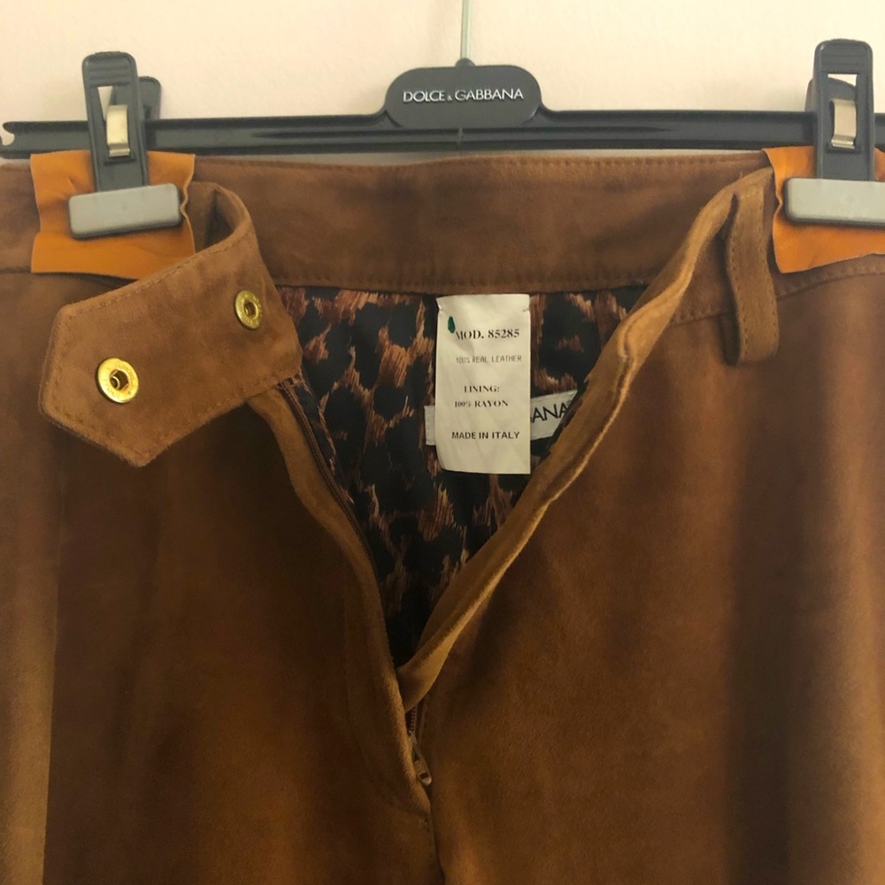 Dolce and Gabbana Suede Trousers